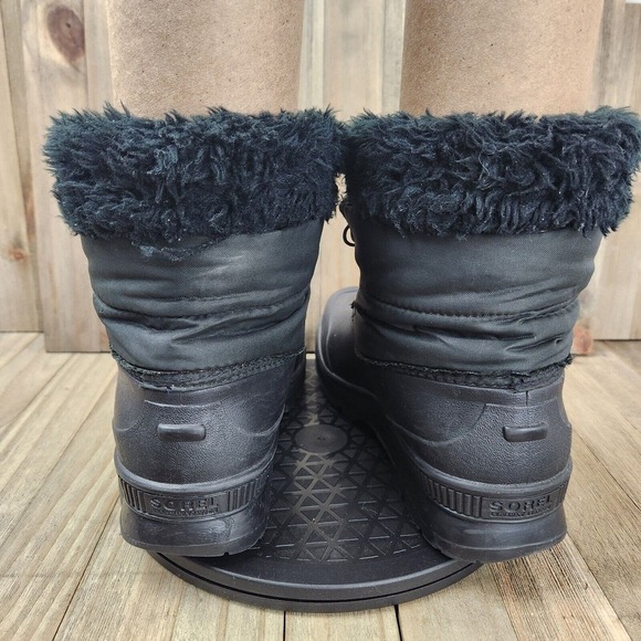 Mens Sorel Kaufman size 9 Low Calf Faux Fur Wool Insulated Waterproof Boots - Picture 4 of 7